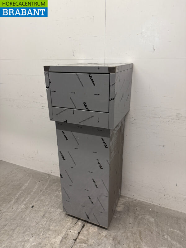 Stainless steel Combisteel Trash Can Waste Bin 80 liters Horeca - Image 2
