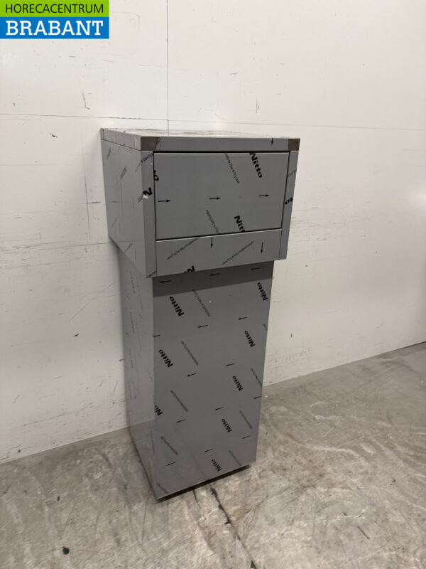 Stainless steel Combisteel Trash Can Waste Bin 80 liters Horeca - Image 3