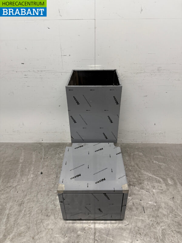 Stainless steel Combisteel Trash Can Waste Bin 80 liters Horeca - Image 4