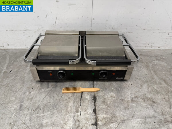 Stainless steel Combisteel Double Contact Grill Panini Grill Ribbed/Ribbed 230V Catering