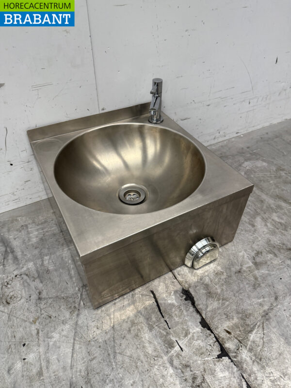 Stainless steel Sink Sink with knee operation 40 x 43 cm Hospitality - Image 3