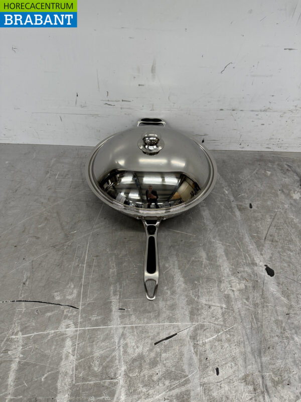 Stainless steel Universal induction wok pan wok with lid 36 cm Horeca