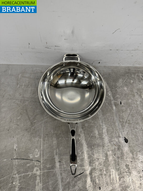 Stainless steel Universal induction wok pan wok with lid 36 cm Horeca - Image 4