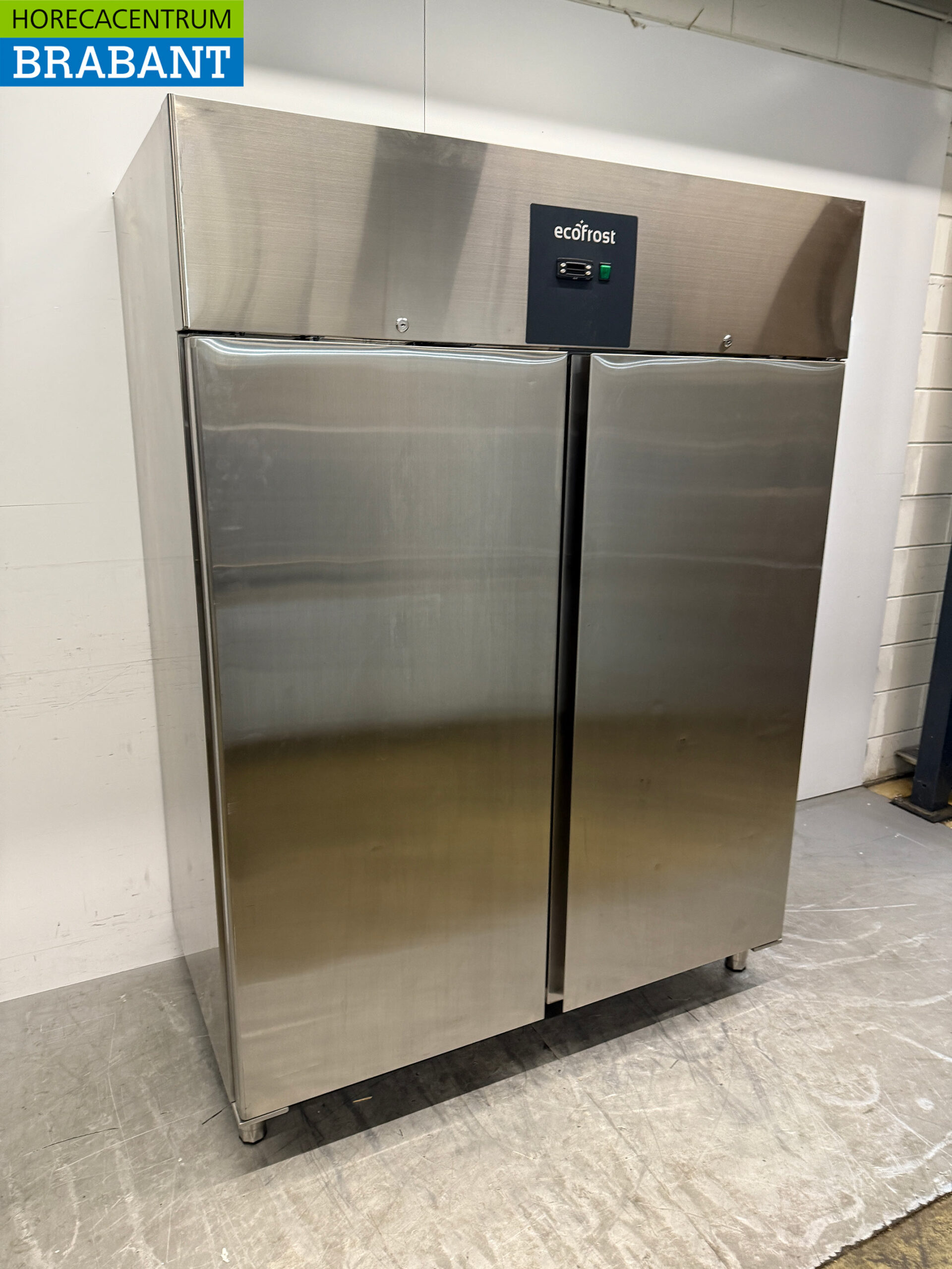 Stainless steel Ecofrost Double door Refrigerator Cooling 1200 liters 230V Catering - Image 3