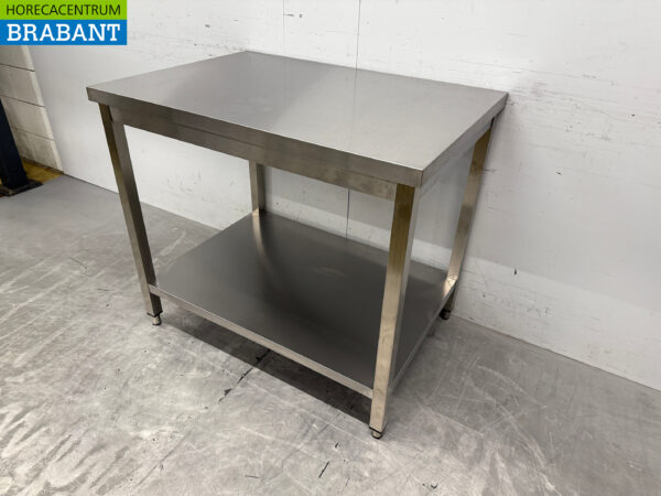 Stainless steel Worktable with undershelf 100 x 70 x 88.5 cm Catering - Image 2