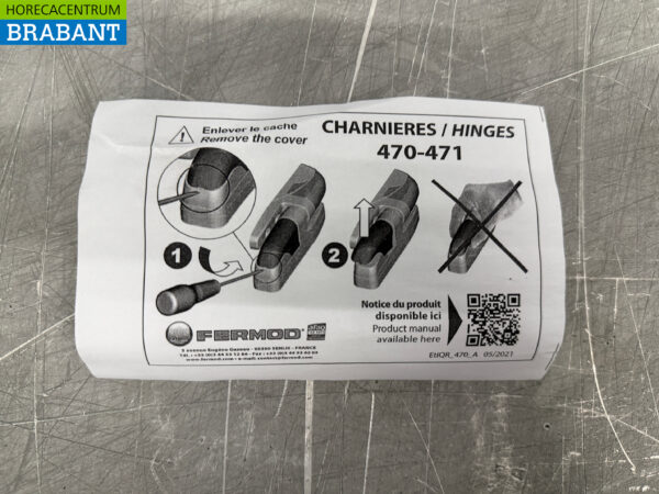 Fermod hinge hinges 470 - 471 composite upright 6 sets Hospitality - Image 5