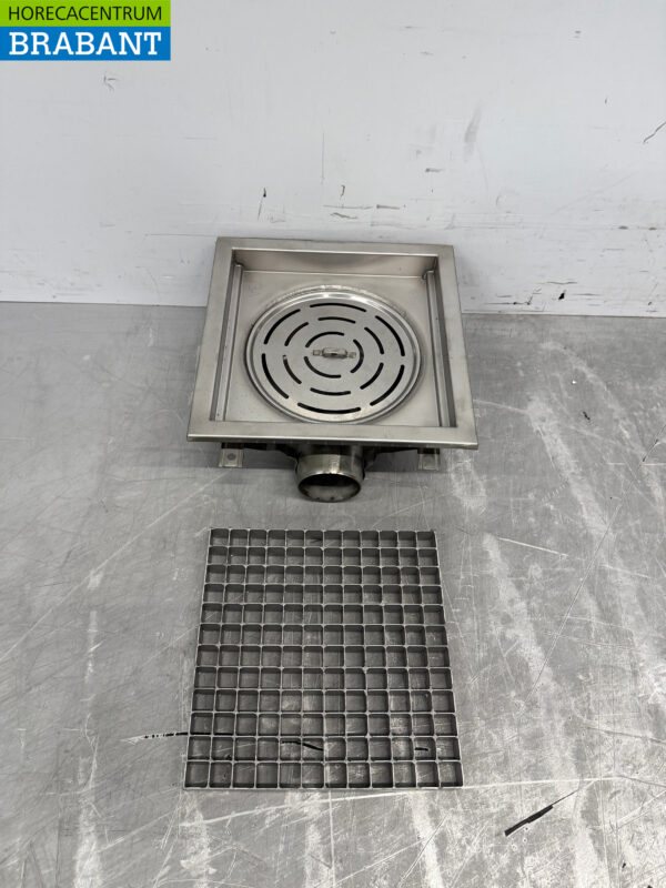 Combisteel Stainless Steel Floor Well 30 x 30 x 14 cm Horeca - Image 4