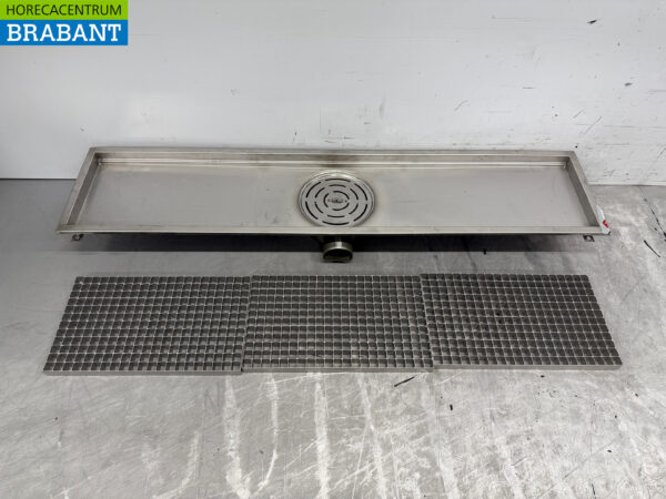 Combisteel Stainless Steel Floor Well 136.8 x 30 x 20 cm Horeca - Image 4