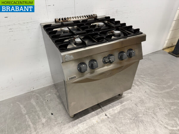 Stainless steel Zanussi 4 Burner Stove with oven GAS Catering - Image 3