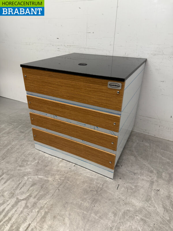 Combisteel stainless steel cash register section 80 x 80 x 82 cm Catering - Image 2
