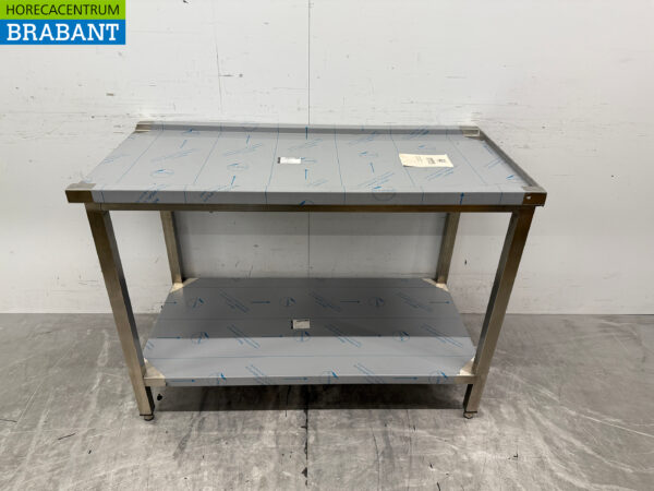 Stainless Steel Drainage Table T.B.V. Slide Through Dishwasher 120 cm Horeca