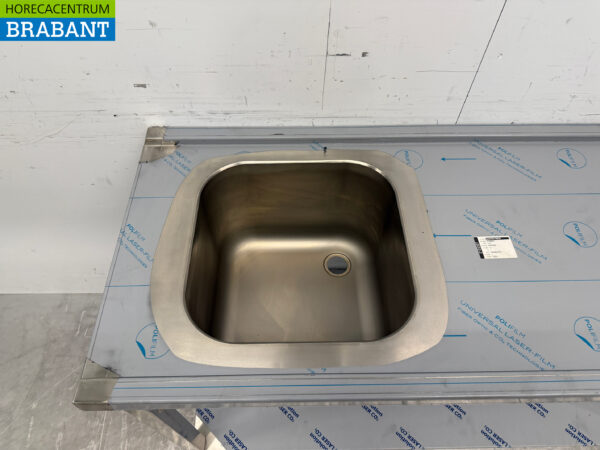Stainless steel feeding table tbv pass through dishwasher 140 cm Horeca - Image 4