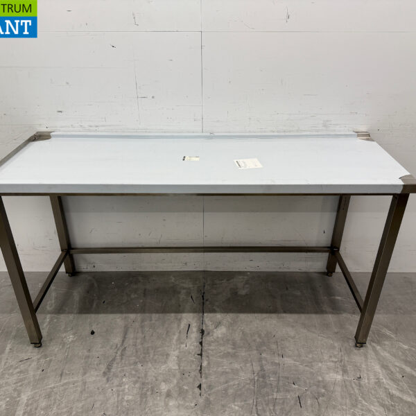 Stainless Steel Drainage Table T.B.V. Slide Through Dishwasher 160 cm Horeca