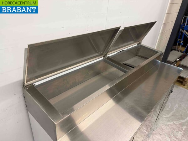 Stainless steel EcoFrost Saladette 3 Doors 179,5 cm 230V Horeca - Image 5