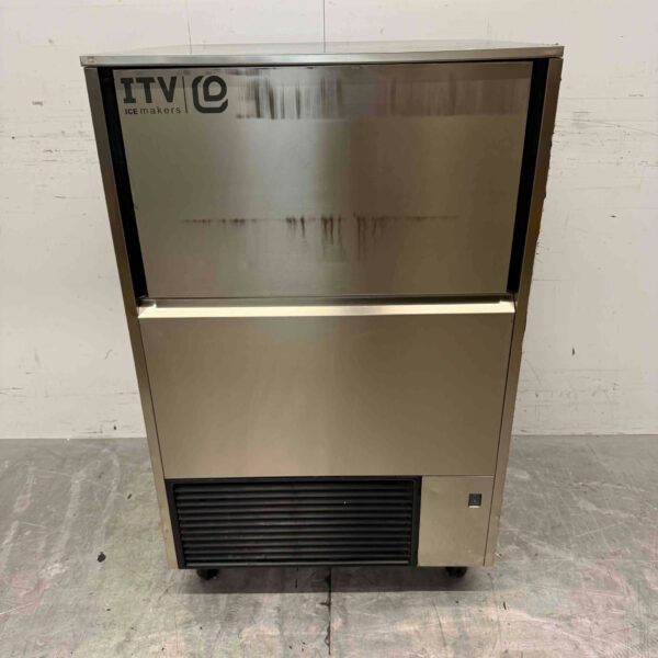 Stainless steel ITV Ice cube machine 75 kg per day 37 kg bunker 230V Horeca