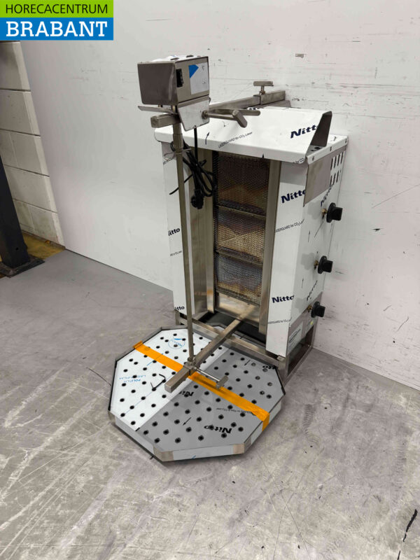 Stainless steel Combisteel Gyros Grill Donerergrill 3 burners Motor above Gas Catering - Image 2