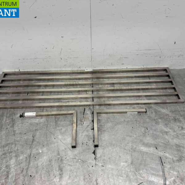 Stainless steel Pan Rack Wall Shelf 150 x 40 cm Horeca