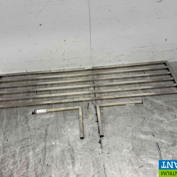 Stainless steel Pan Rack Wall Shelf 170 x 40 cm Horeca