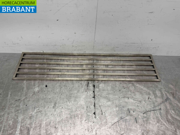 Stainless steel Pan Rack Wall Shelf 170 x 40 cm Horeca - Image 4