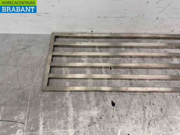 Stainless steel Pan Rack Wall Shelf 190 x 40 cm Horeca - Image 3