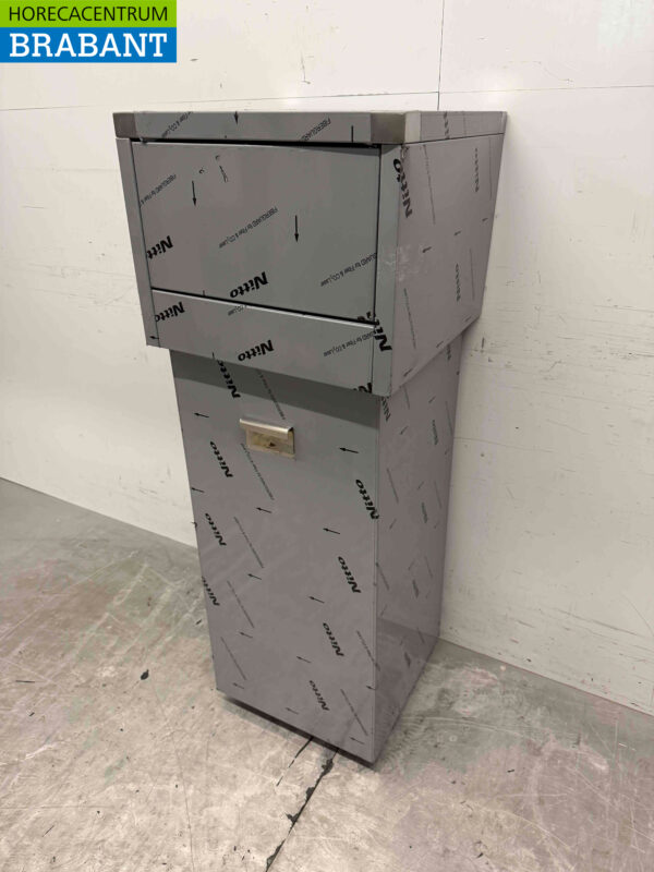 Stainless steel Combisteel Trash Can Waste Bin 80 liters Horeca - Image 3
