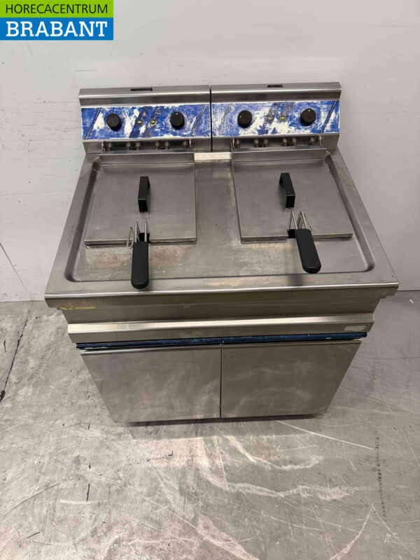 Stainless steel Double Fryer 2 x 12 liters 400V Catering - Image 4