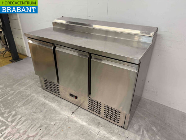 Stainless steel Saladette 3 Doors 137 cm 230V Catering - Image 2