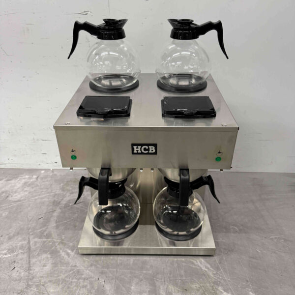 Stainless steel HCB Double Coffee Maker Coffee machine 2 x 1.8 liters 230V Horeca