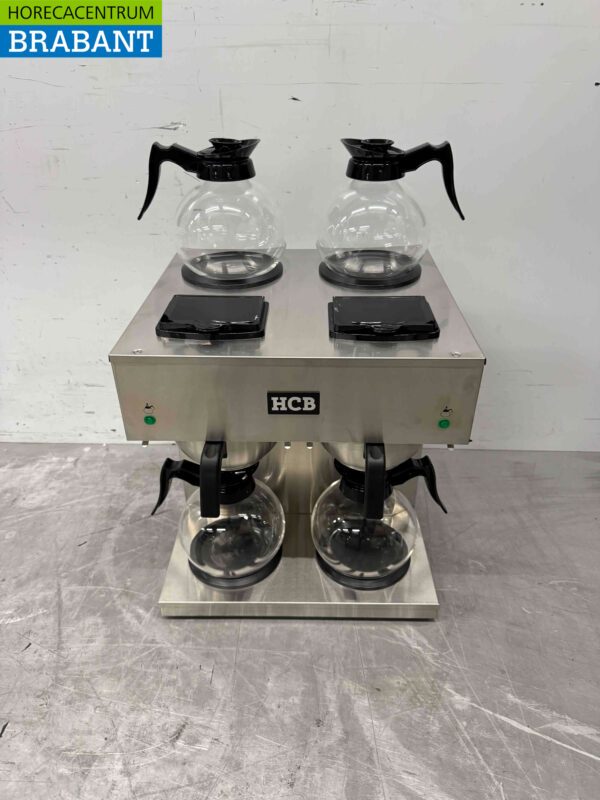 Stainless steel HCB Double Coffee Maker Coffee machine 2 x 1.8 liters 230V Horeca