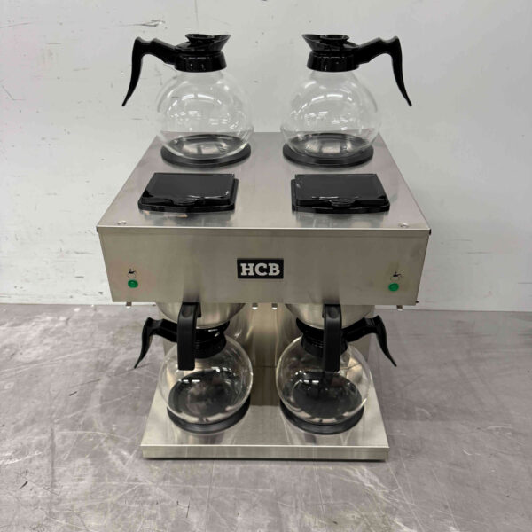 Stainless steel HCB Double Coffee Maker Coffee machine 2 x 1.8 liters 230V Horeca