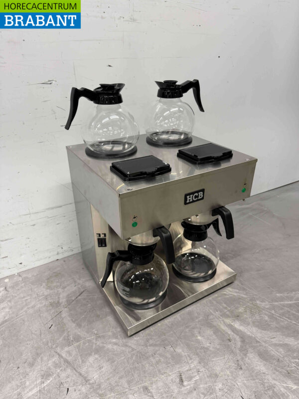 Stainless steel HCB Double Coffee Maker Coffee machine 2 x 1.8 liters 230V Horeca - Image 2