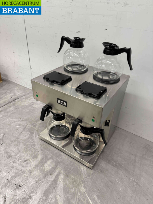 Stainless steel HCB Double Coffee Maker Coffee machine 2 x 1.8 liters 230V Horeca - Image 3