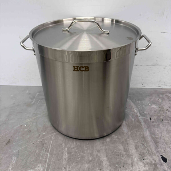 HCB Stainless Steel Soup Pan Cooking Pan Induction 41 x 42 cm 50 liter Catering