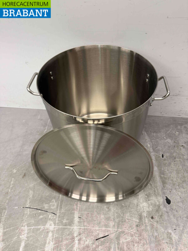 HCB Stainless Steel Soup Pan Cooking Pan Induction 41 x 42 cm 50 liter Catering - Image 5