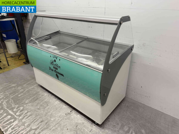Mobile Combisteel Curacao Scoop ice cream display case 10 trays 230V Catering - Image 3