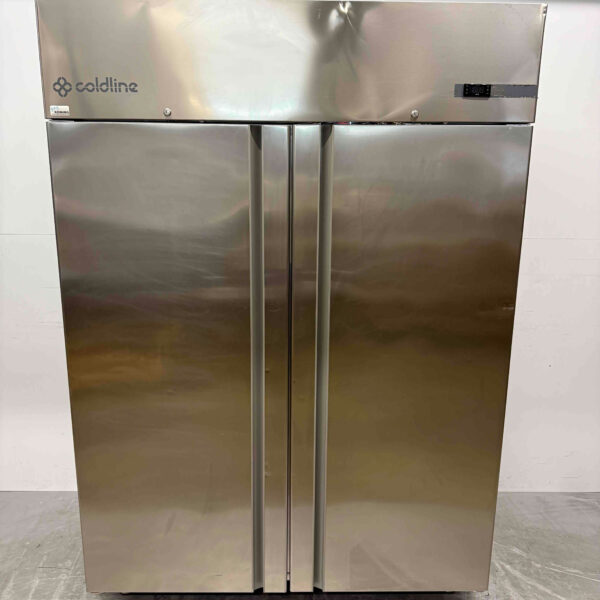 Stainless steel Coldline Double Door Freezer 1400 liters 230V Horeca