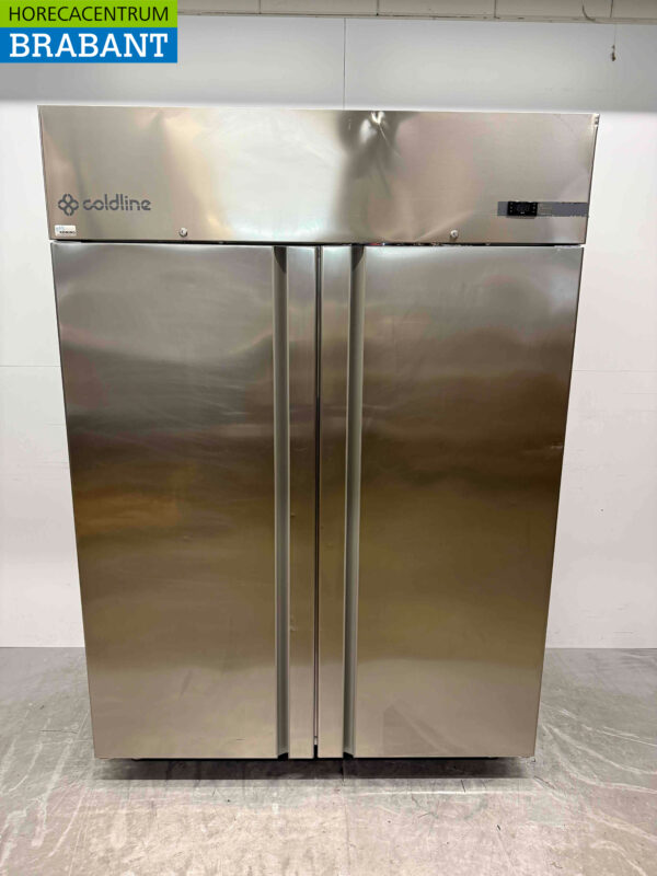 Stainless steel Coldline Double Door Freezer 1400 liters 230V Horeca