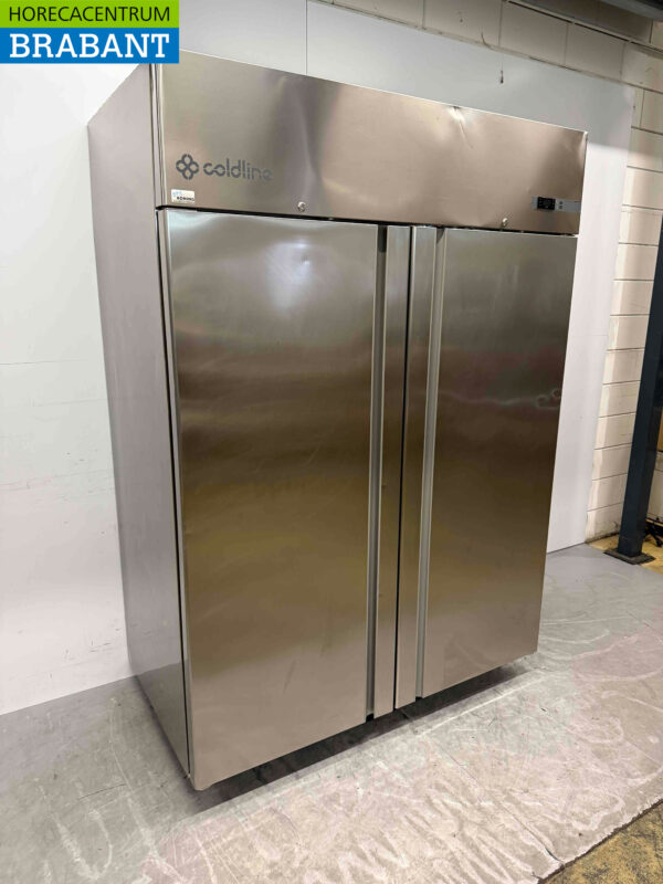 Stainless steel Coldline Double Door Freezer 1400 liters 230V Horeca - Image 3