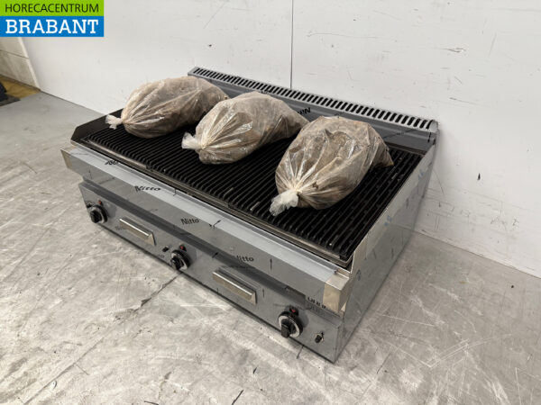 Stainless steel Lava grill stone grill 650 Series 102 cm 16.5 kW Gas Catering - Image 2