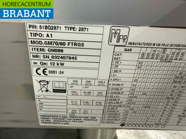 Stainless steel Gastro M Baking tray 80 cm Gas Horeca - Image 5