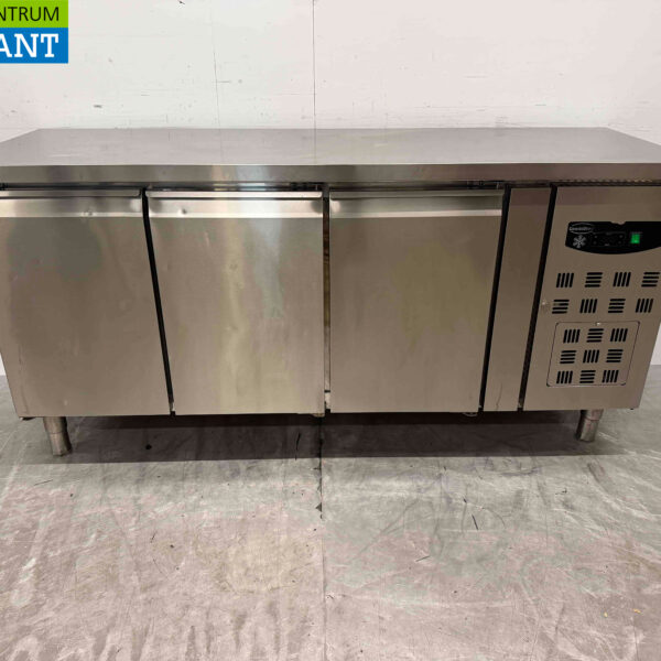 Stainless steel Combisteel refrigerated workbench 3 Doors 179,5 cm 230V Horeca