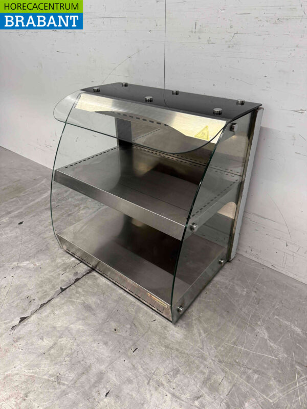 Stainless steel Hot Display Case 4 x 1/2 GN 230V Catering - Image 2