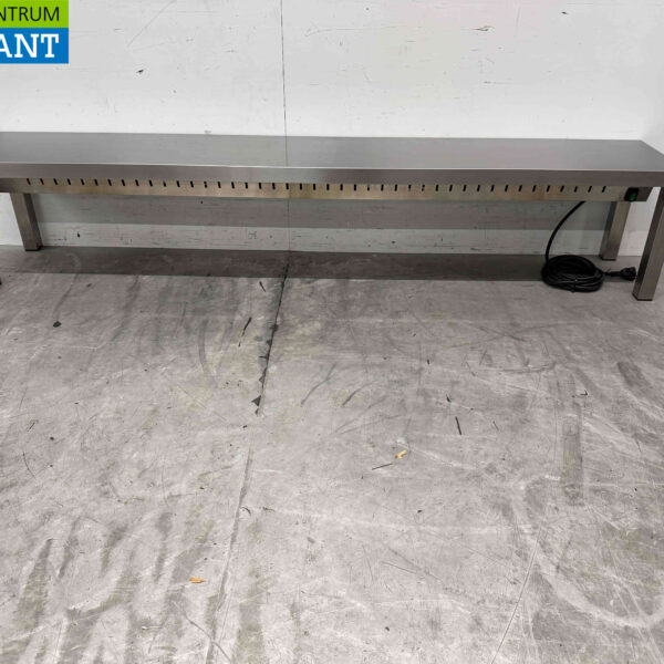 Stainless steel warming bridge warming etagere 180 cm Catering