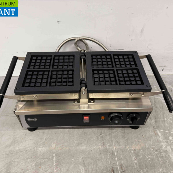 Combisteel stainless steel tilting waffle iron with timer 230V Catering