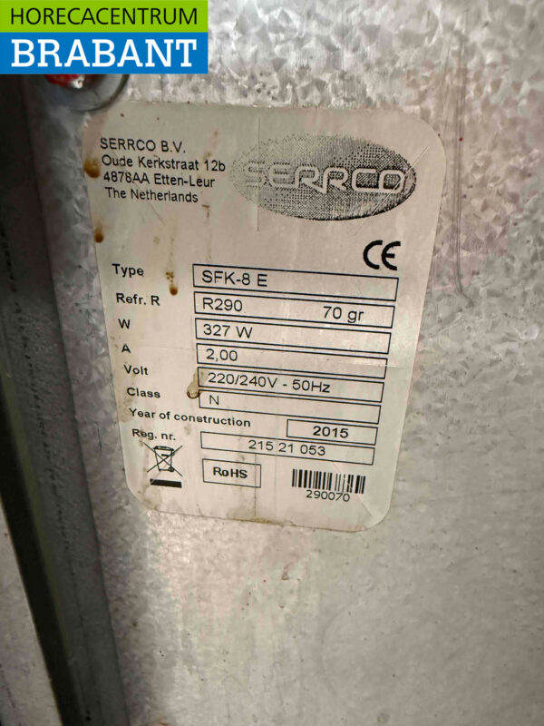 Serrco SFK-8E Barrel cooler Barrel cooler 135 cm 230V Horeca - Image 5