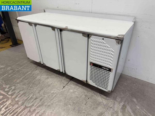 Stainless steel Polar Refrigerated Workbench 3 Doors 163 cm 230V Catering - Image 2