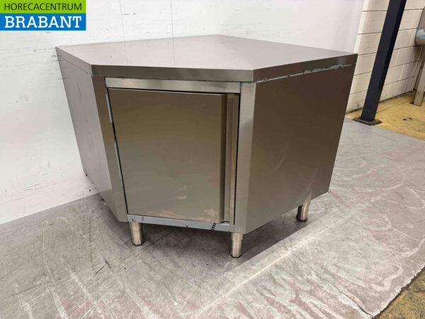 Combisteel stainless steel Work Cupboard Corner Cupboard Folding 100 x 100 cm Catering