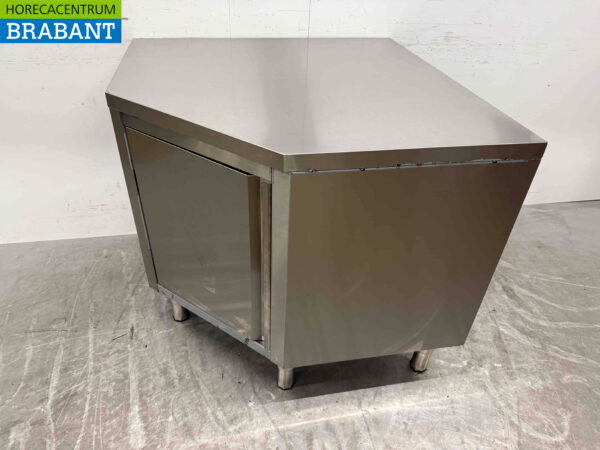 Combisteel stainless steel Work Cupboard Corner Cupboard Folding 100 x 100 cm Catering - Image 3