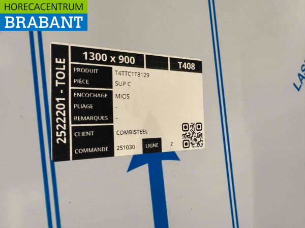 Stainless Steel Worktop Sheet 120 x 80 cm Hospitality - Image 3