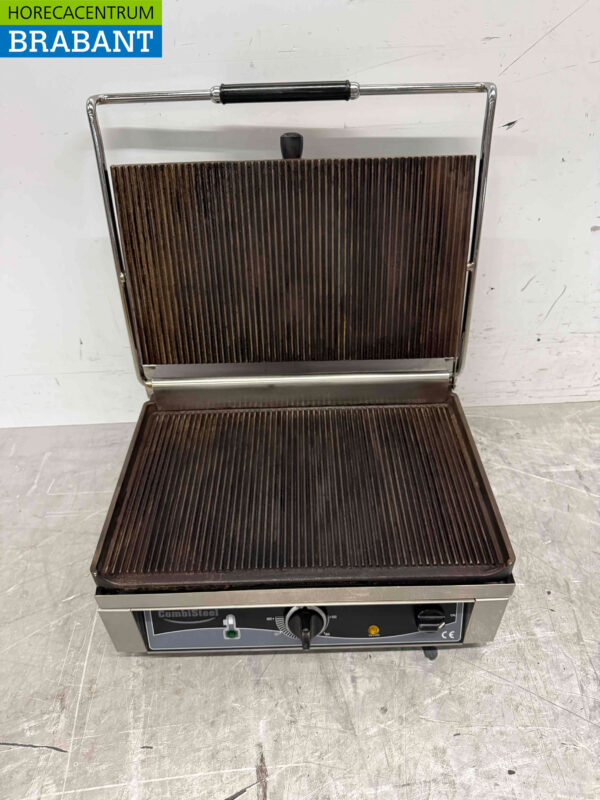 Stainless steel Combisteel Contact Grill Paninigrill Grill Ribbel 230V Catering - Image 5